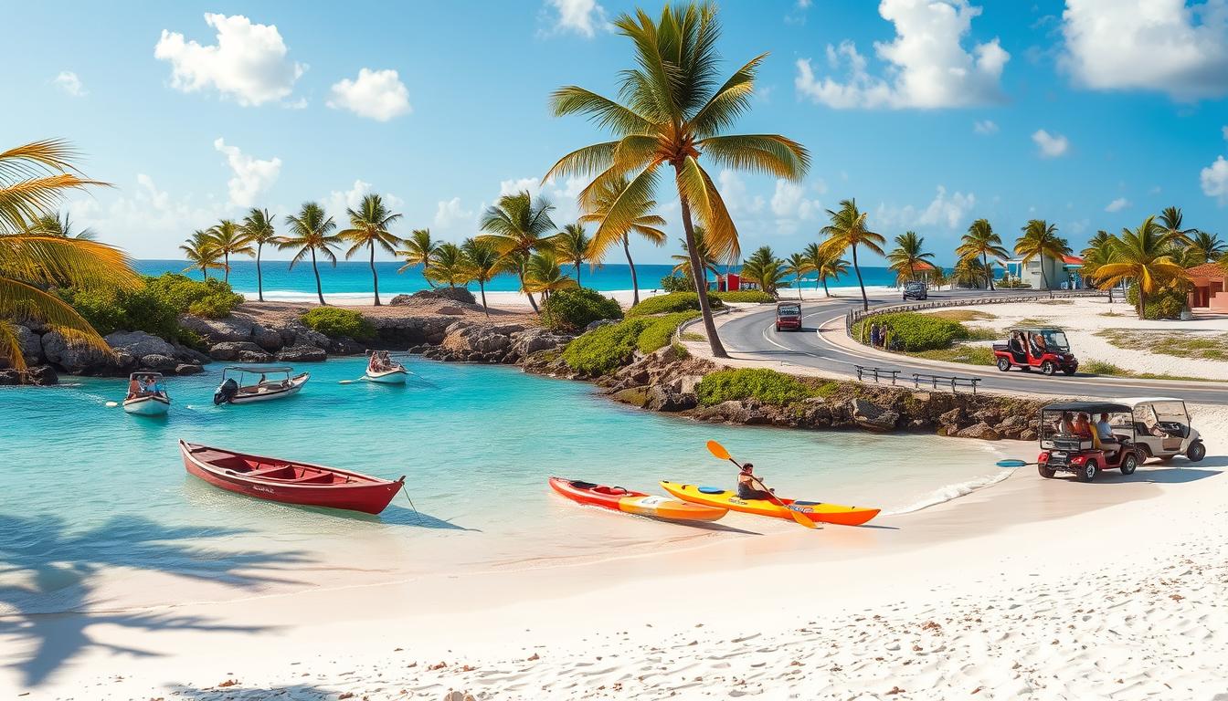 How do I get to Baby Beach from Oranjestad?