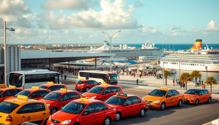 How do I get to Oranjestad from the airport?