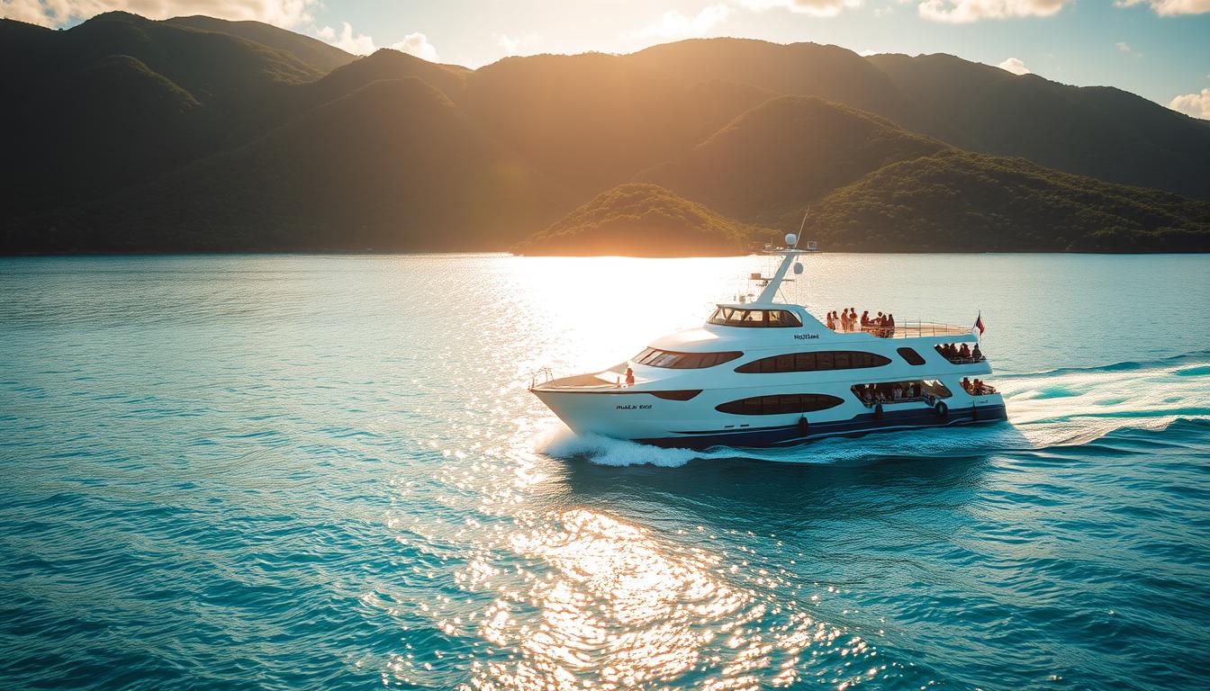 How do you get to Road Town, Tortola by ferry?