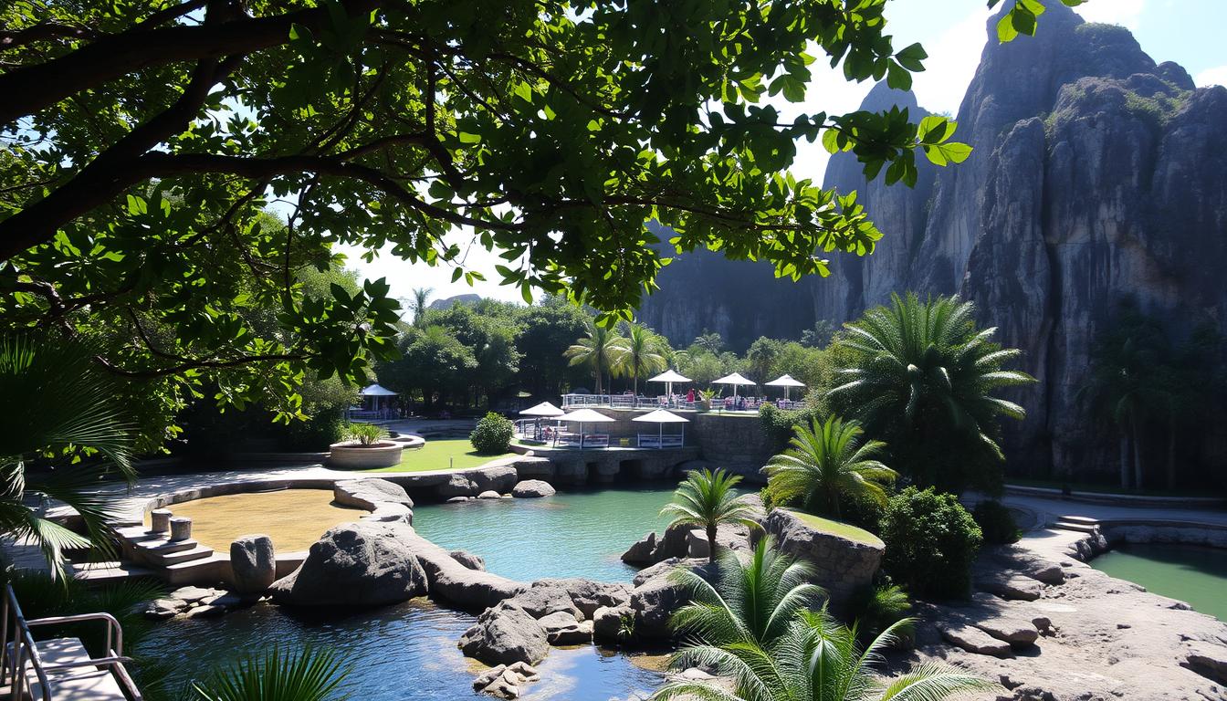 Is there shade available at The Baths?
