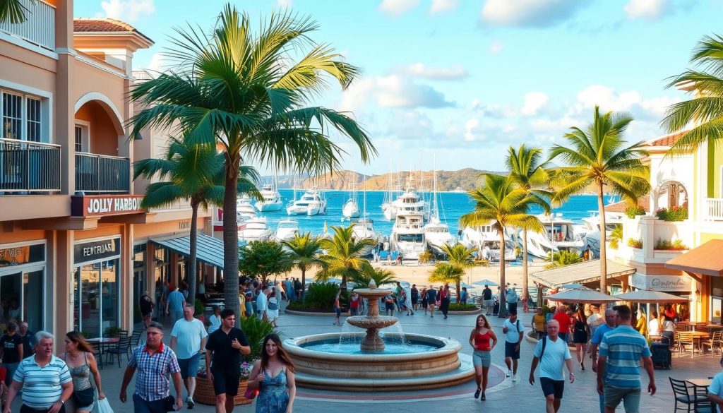 Jolly Harbour shopping village Jolly Harbour shopping village