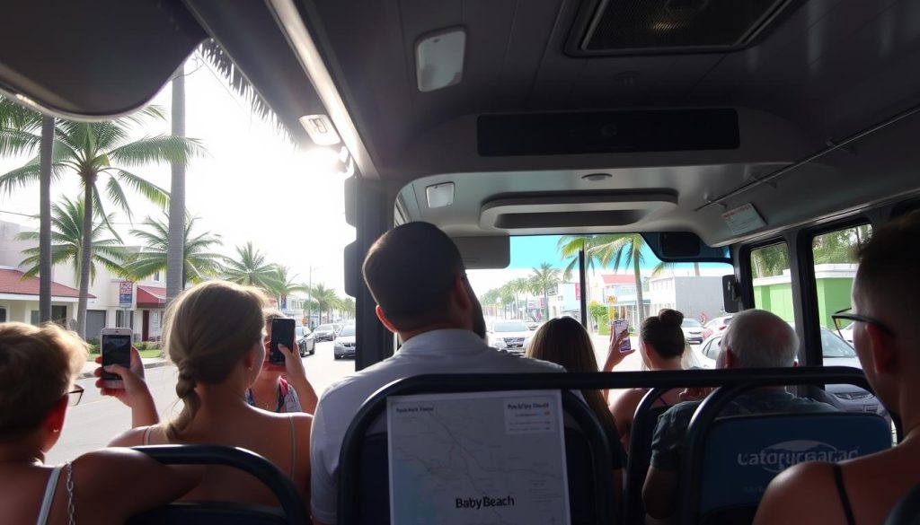 Navigating to Baby Beach from Oranjestad Navigating to Baby Beach from Oranjestad