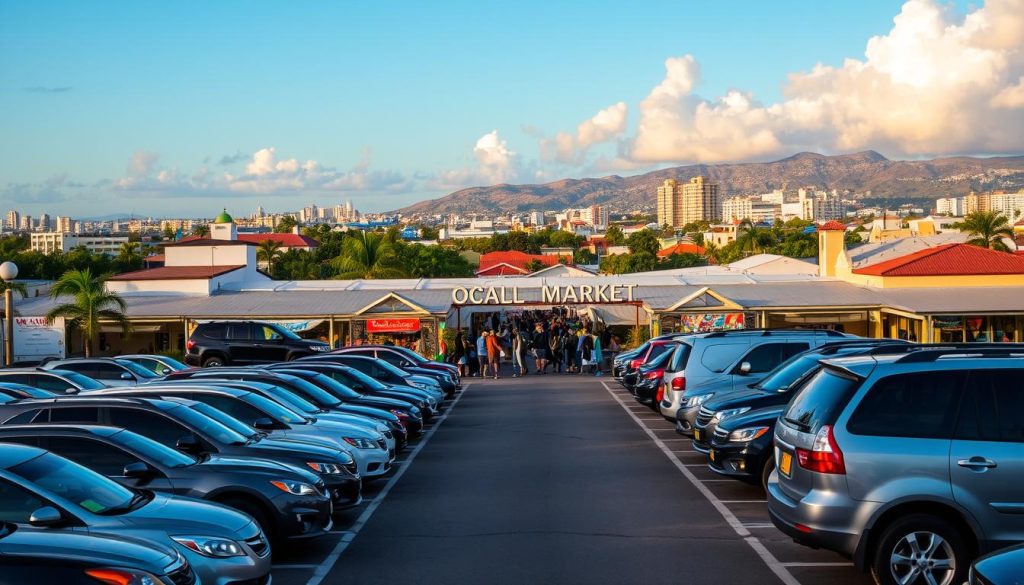 Oranjestad local markets parking Oranjestad local markets parking