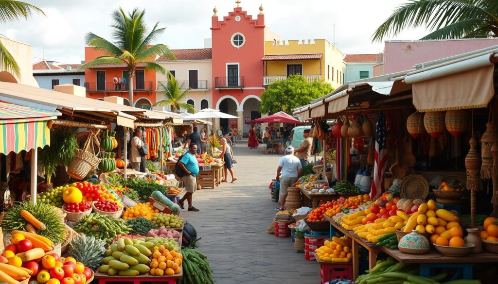Oranjestad shopping market Oranjestad shopping market