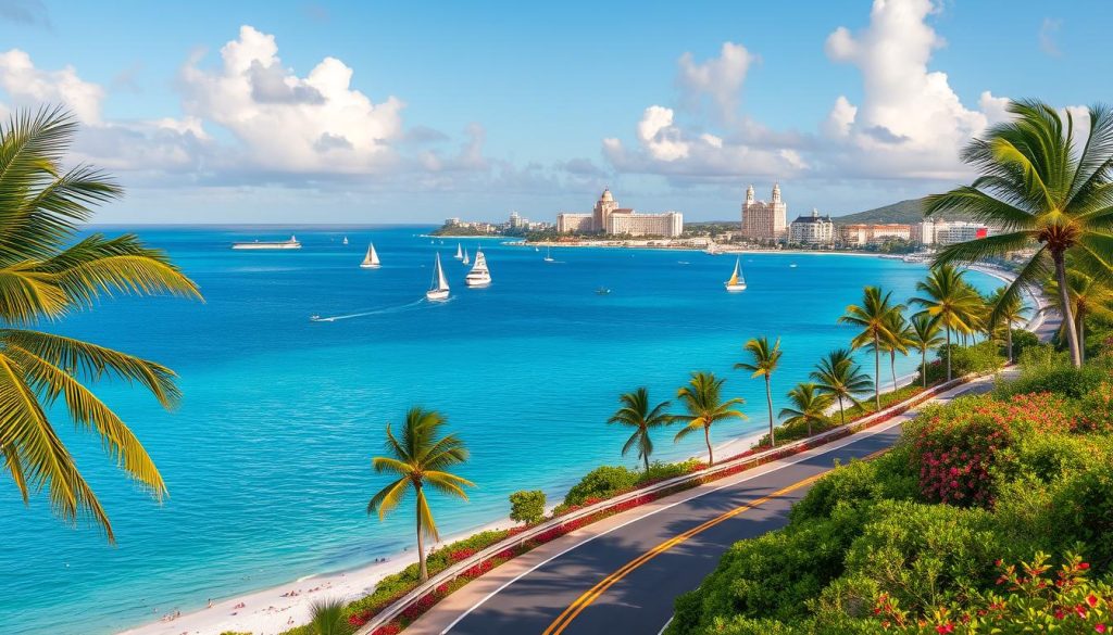 Palm Beach Oranjestad route distance Palm Beach Oranjestad route distance