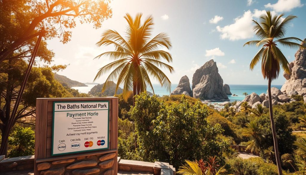 The Baths National Park payment methods The Baths National Park payment methods