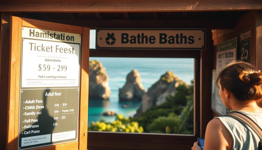 The Baths National Park ticket price The Baths National Park ticket price