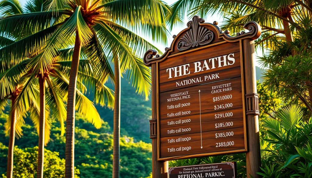 The Baths National Park ticket price information The Baths National Park ticket price information