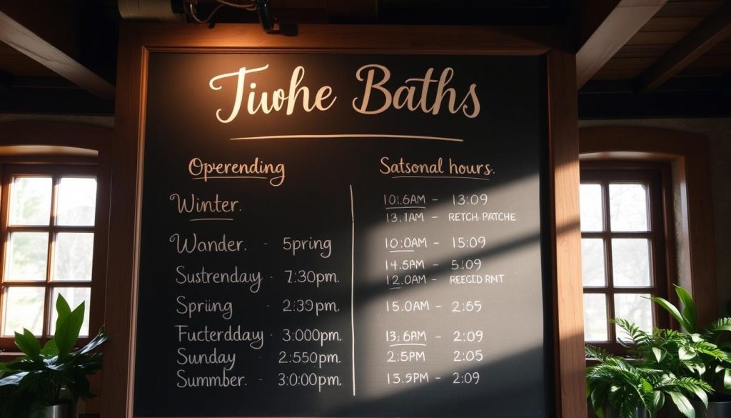 The Baths schedule The Baths schedule