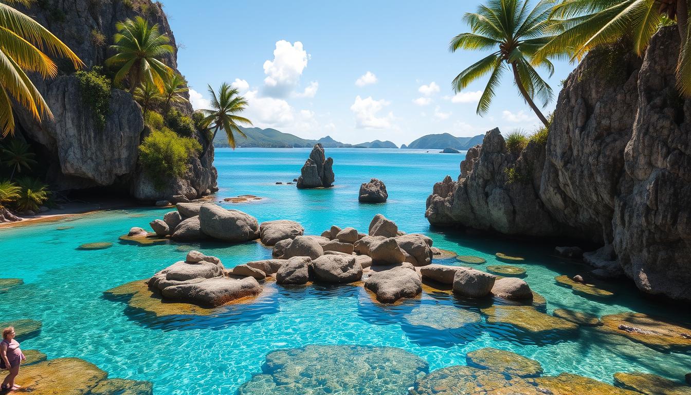 What are the best things to do at The Baths besides swimming?