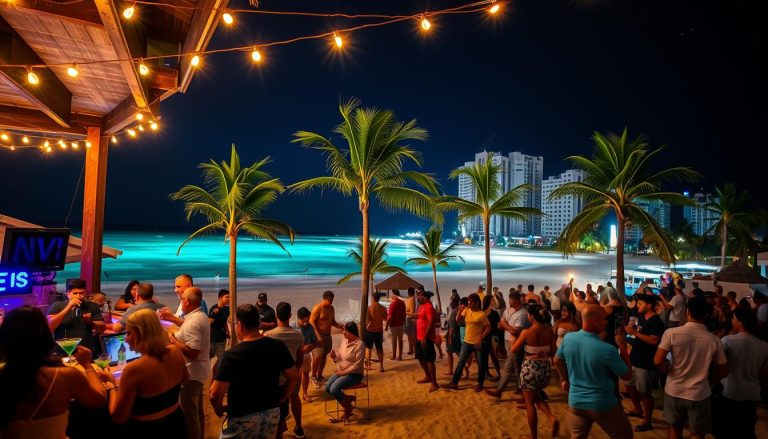 What nightlife is available in Palm Beach Aruba?