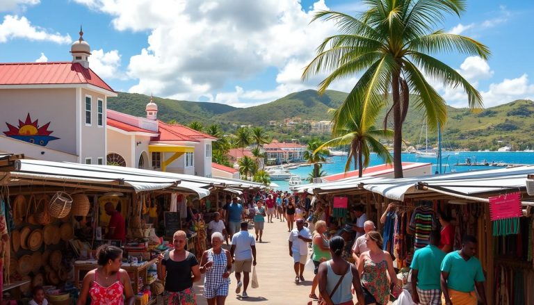 What shopping options are there in Jolly Harbour?