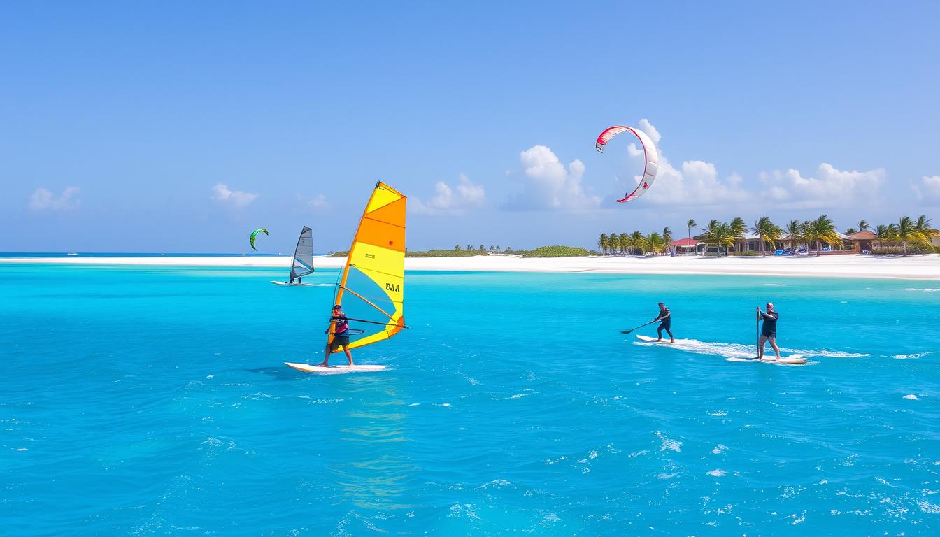 What water sports activities are available at Eagle Beach?