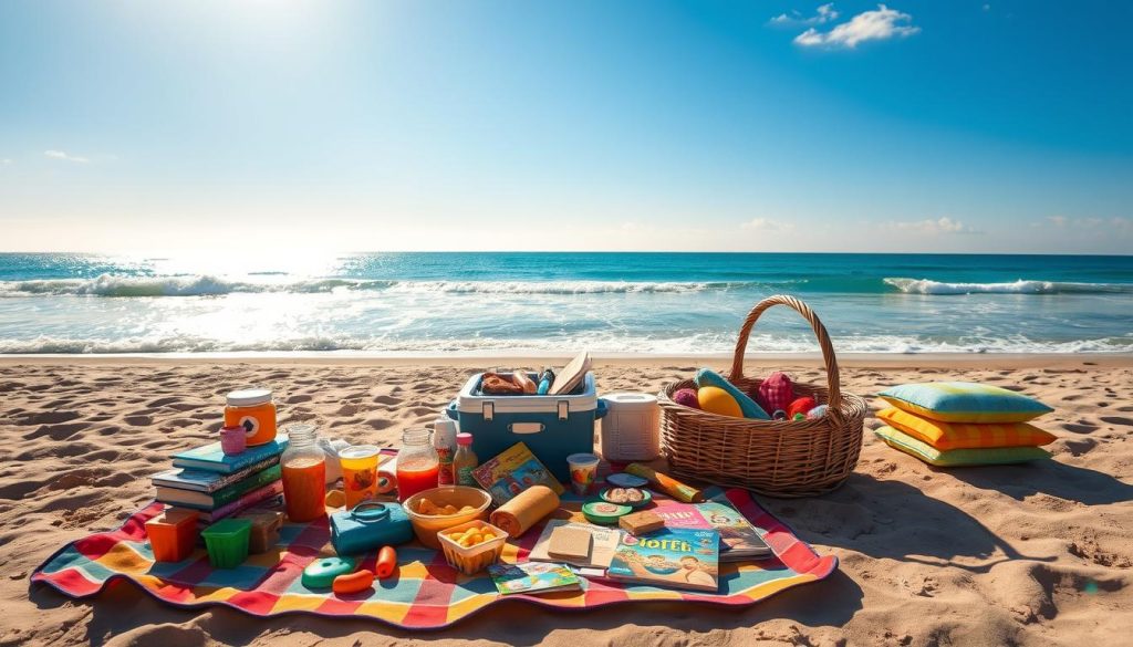 beach picnic setup for families with young children beach picnic setup for families with young children