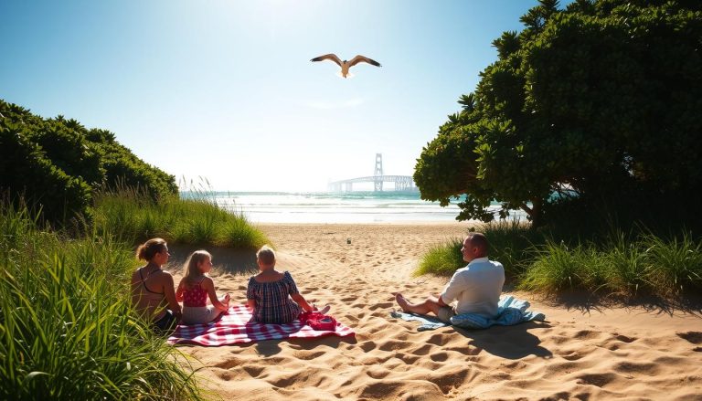 half moon bay beach picnic