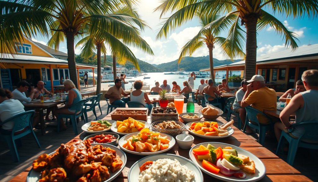 local cuisine in Jost Van Dyke local cuisine in Jost Van Dyke
