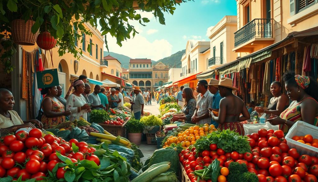 local market scene local market scene