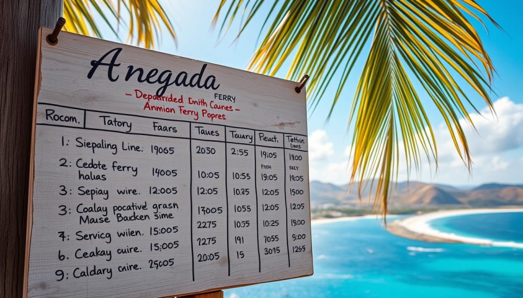 Anegada ferry schedule Anegada ferry schedule