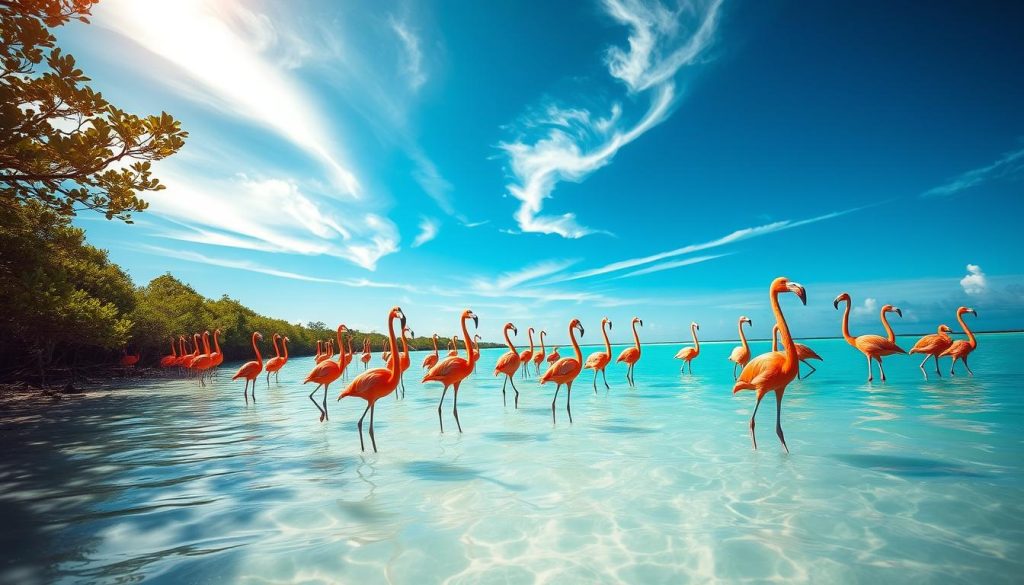 Anegada flamingos Anegada flamingos