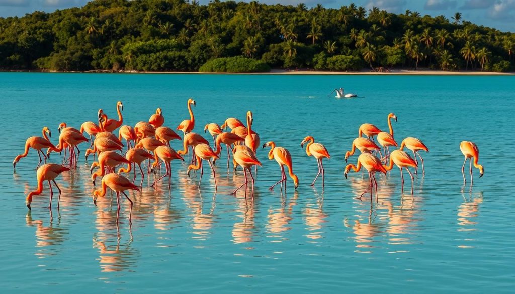 Anegada flamingos Anegada flamingos