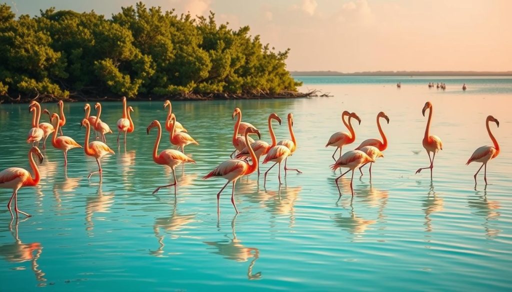 Anegada flamingos Anegada flamingos
