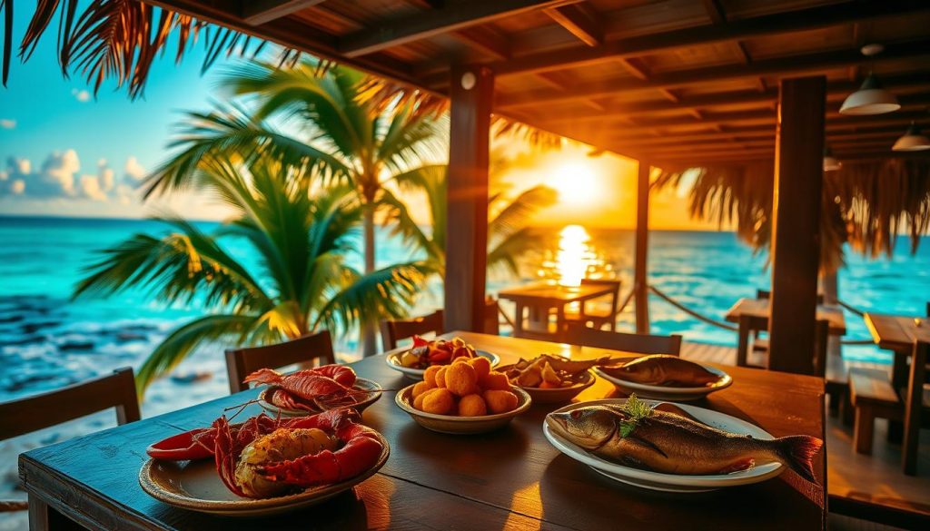 Anegada seafood dining Anegada seafood dining