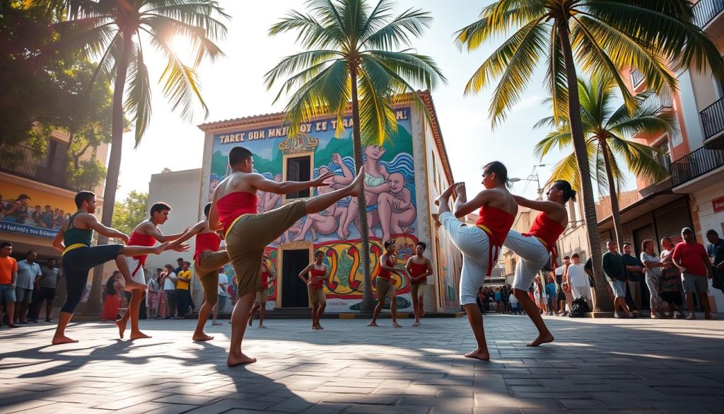 Capoeira training in Salvador Capoeira training in Salvador