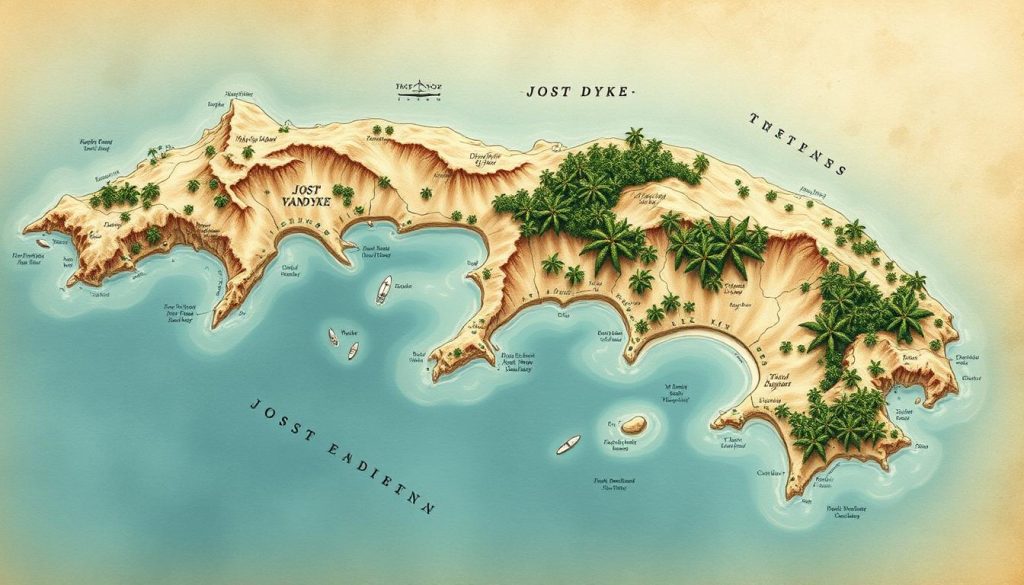 Jost Van Dyke island map Jost Van Dyke island map