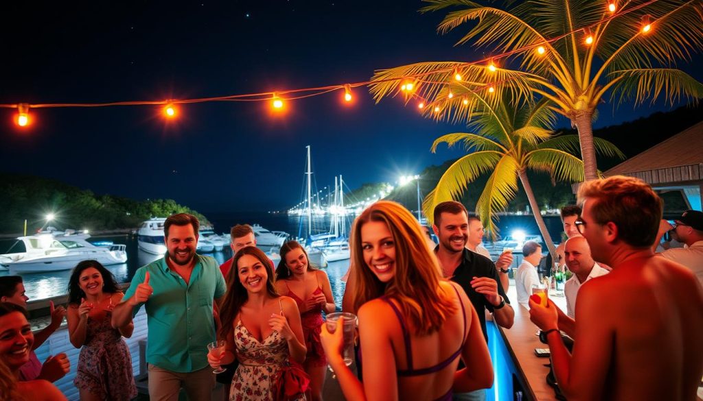 Jost Van Dyke party scene Jost Van Dyke party scene