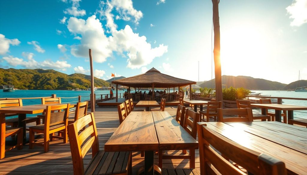Jost Van Dyke waterfront dining Jost Van Dyke waterfront dining