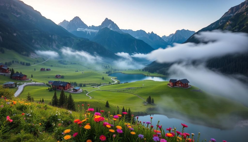 Mountain Wellness Retreat Landscape Mountain Wellness Retreat Landscape