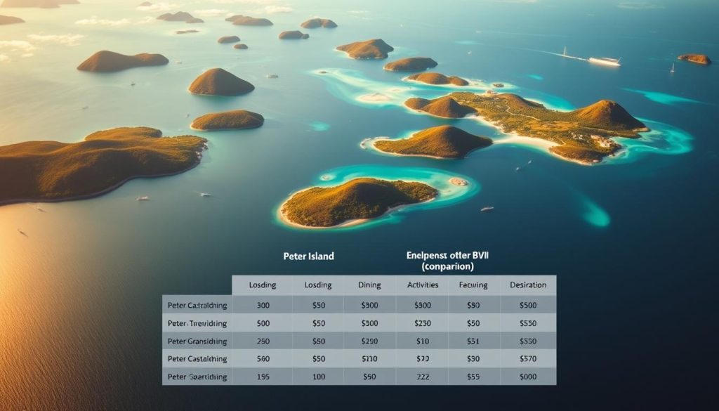Peter Island cost comparison Peter Island cost comparison