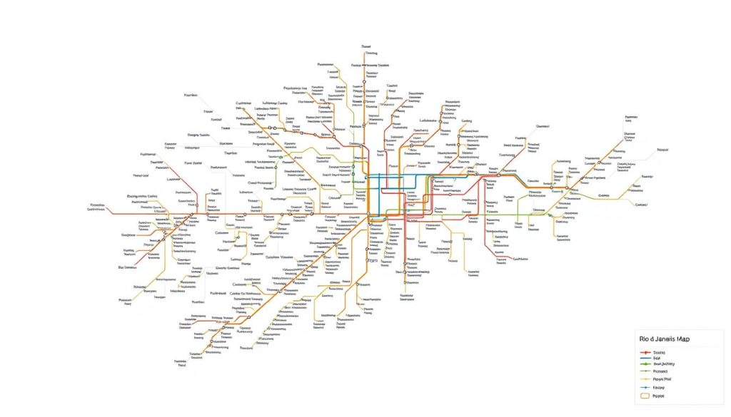 Rio de Janeiro metro map Rio de Janeiro metro map