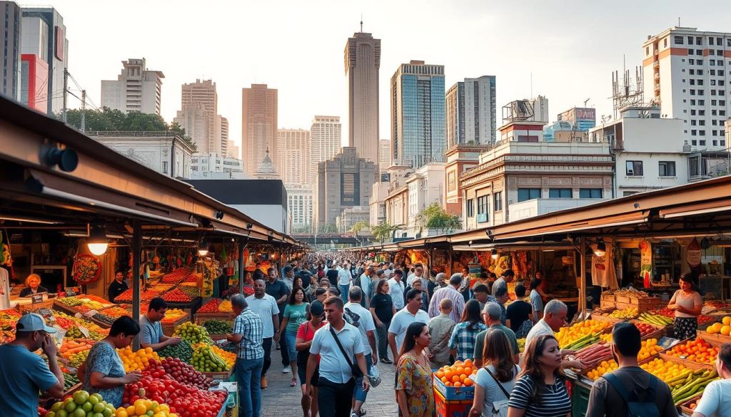 São Paulo market scene São Paulo market scene