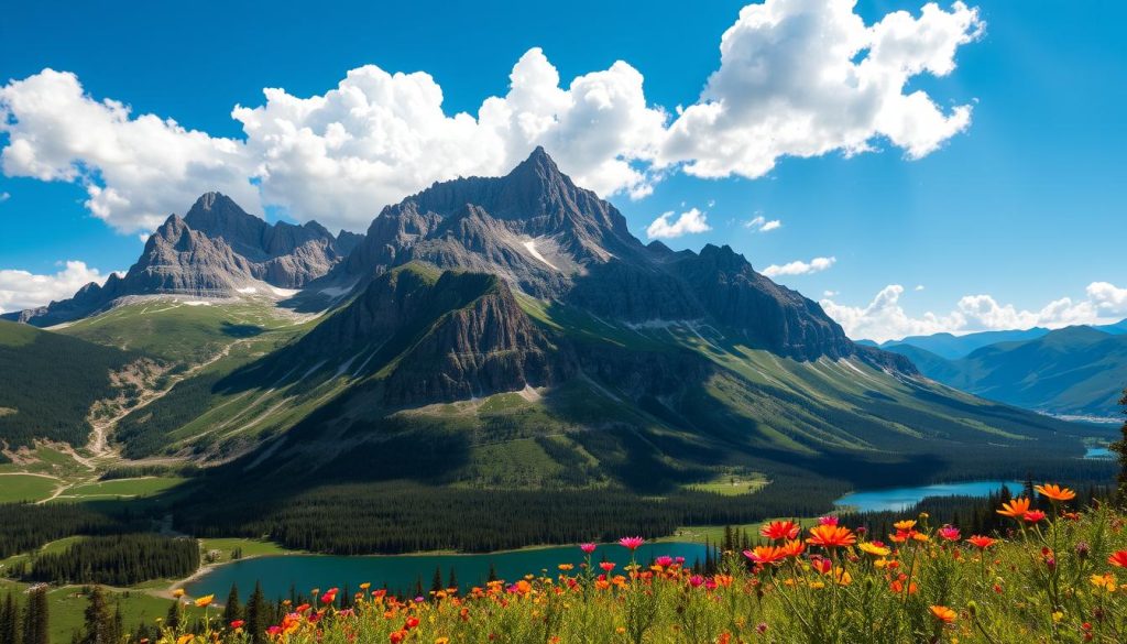 Sawtooth Wilderness Mountain Landscape Sawtooth Wilderness Mountain Landscape