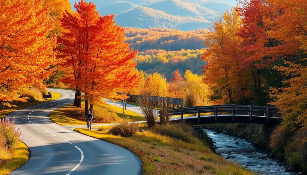 Vermont Fall Cycling Landscape Vermont Fall Cycling Landscape