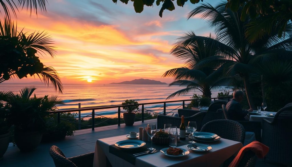 sunset dining on the island sunset dining on the island