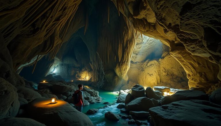 the baths cave exploration
