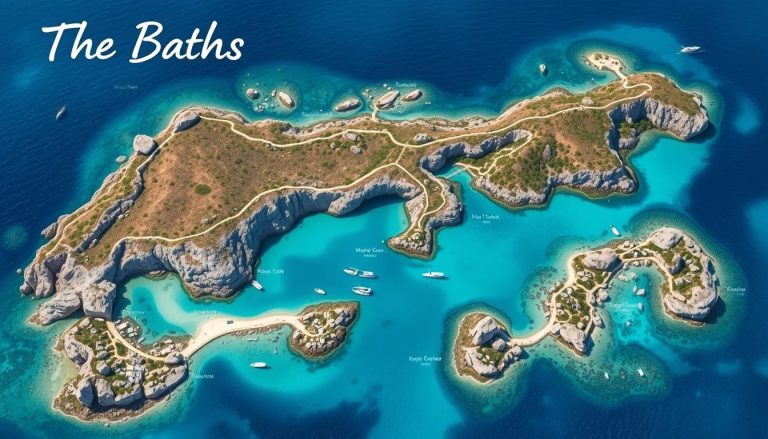 the baths virgin gorda map