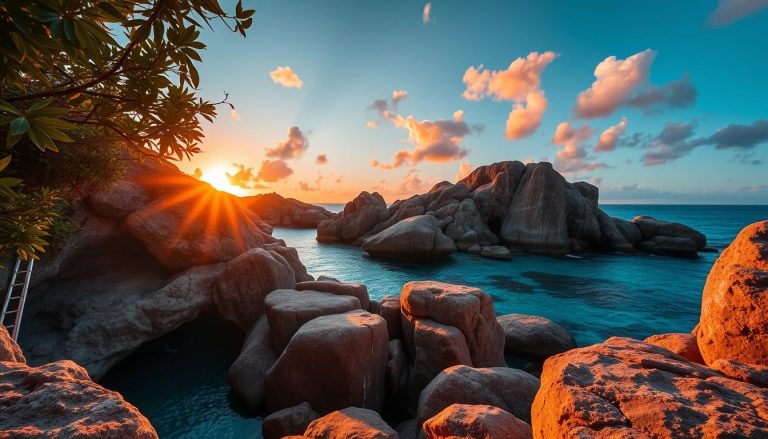 virgin gorda baths sunset