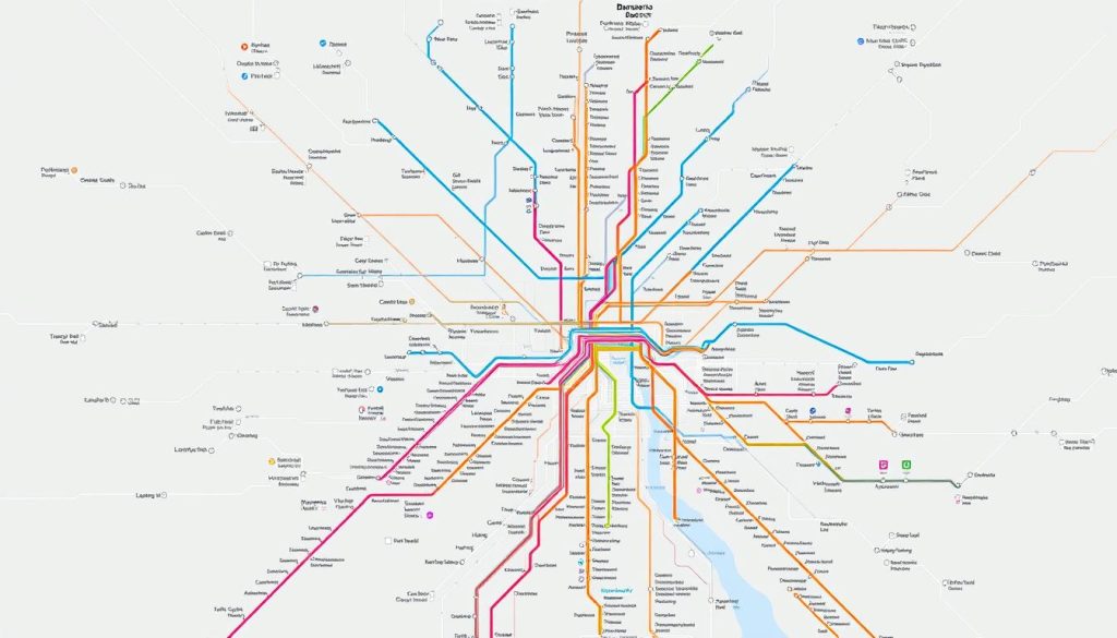 Buenos Aires public transportation map Buenos Aires public transportation map