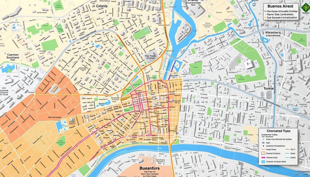 Buenos Aires safety map Buenos Aires safety map