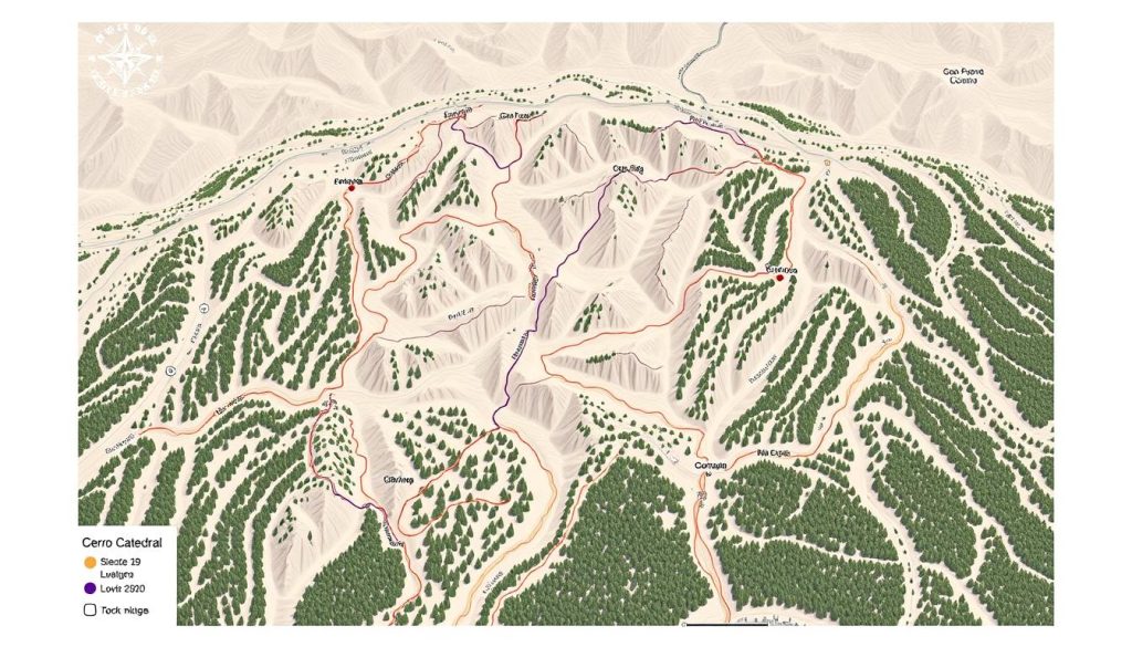 Cerro Catedral mountain biking trail map Cerro Catedral mountain biking trail map