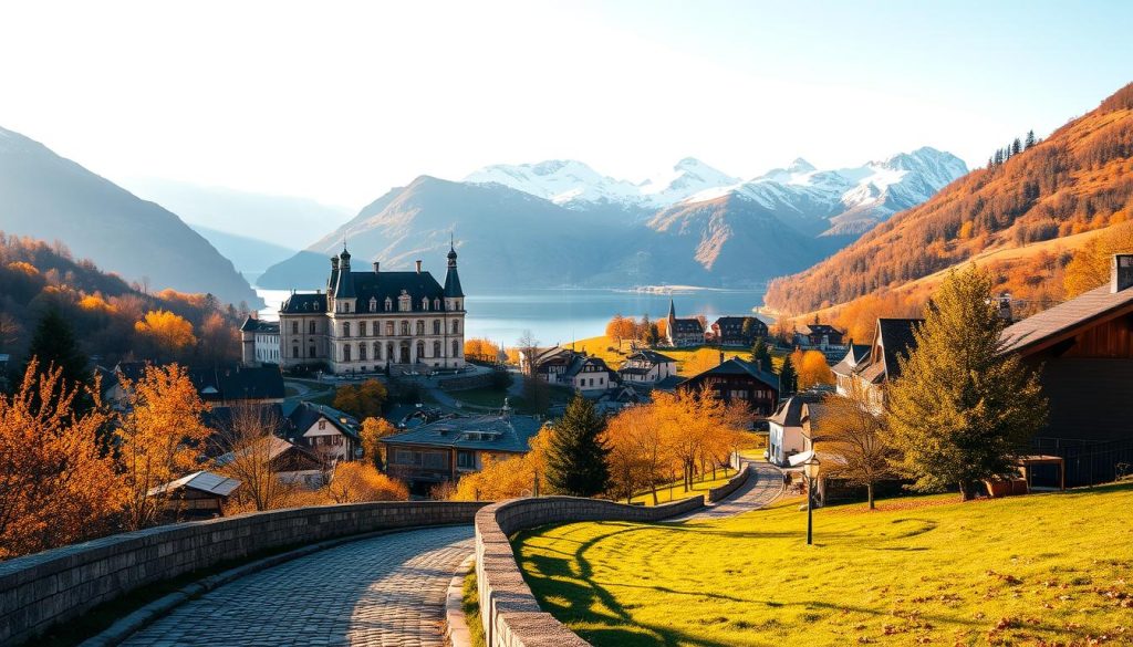 European elegance autumn in the Alps European elegance autumn in the Alps