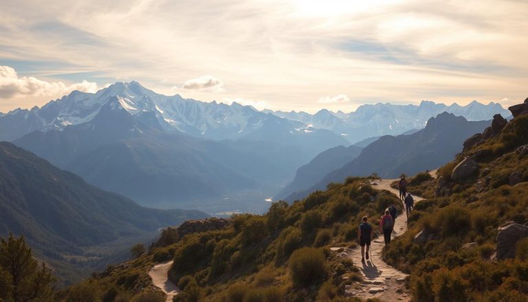 Hiking trails with panoramic views in Mendoza mountains