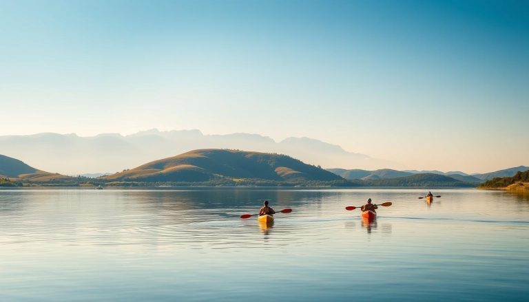 Kayaking or paddleboarding on Los Molinos Reservoir