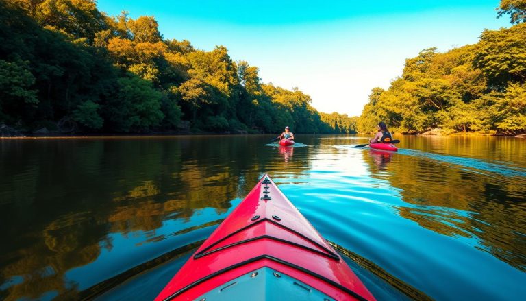Kayaking or stand-up paddleboarding on the Paraná River