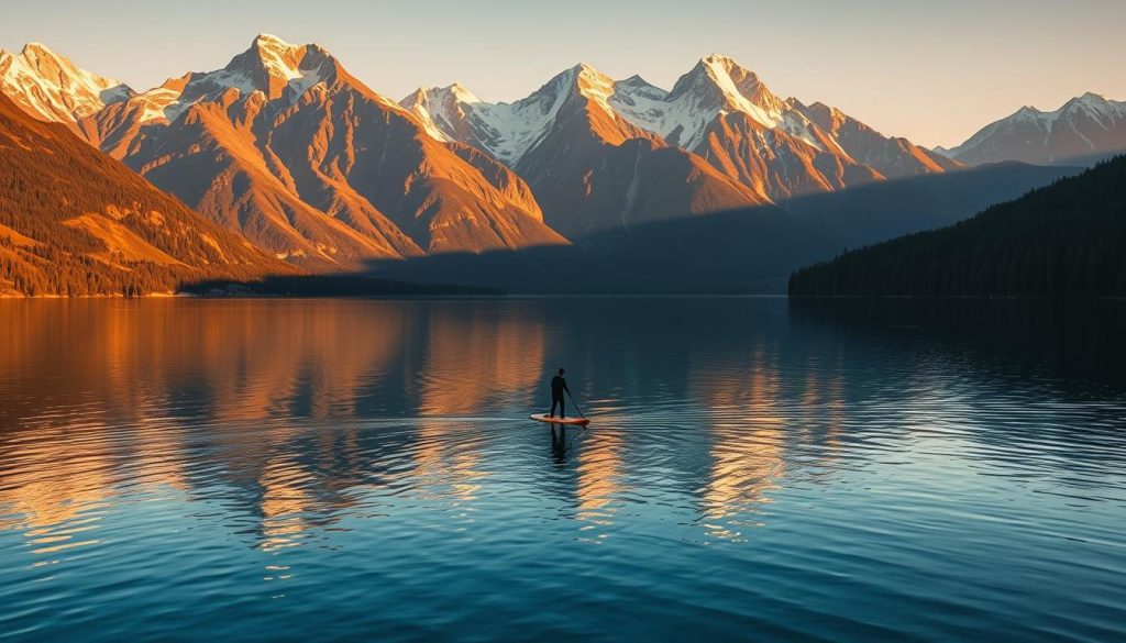 Nahuel Huapi Lake paddleboarding Nahuel Huapi Lake paddleboarding