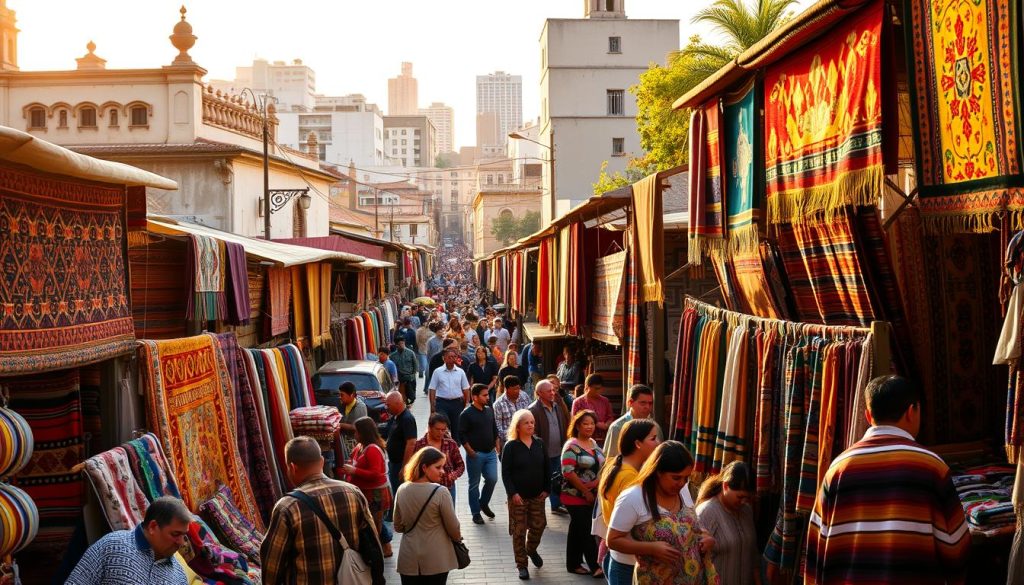 Peruvian textile markets in Lima Peruvian textile markets in Lima