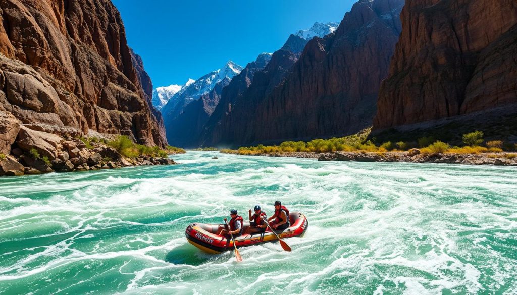 Whitewater rafting on Mendoza River Whitewater rafting on Mendoza River